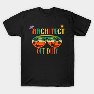 Architect Off Duty-Retro Vintage Sunglasses Beach vacation sun T-Shirt